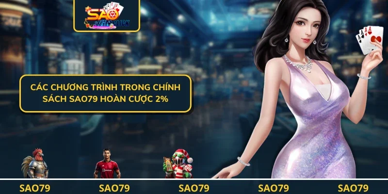 Các chương trình trong chính sách SAO79 hoàn cược 2%