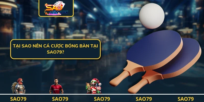 Tại sao nên cá cược bóng bàn tại SAO79?