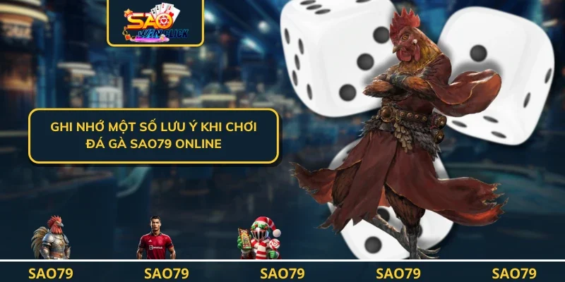 Ghi nhớ một số lưu ý khi chơi đá gà SAO79 online